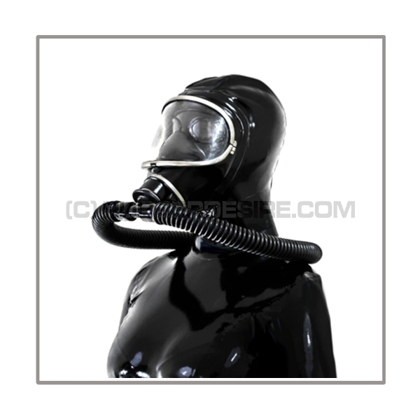 Deluxe MSA-AUER gasmask-zipperhood-system PROTECT-3S with ringtube-set and rebreathing-bag